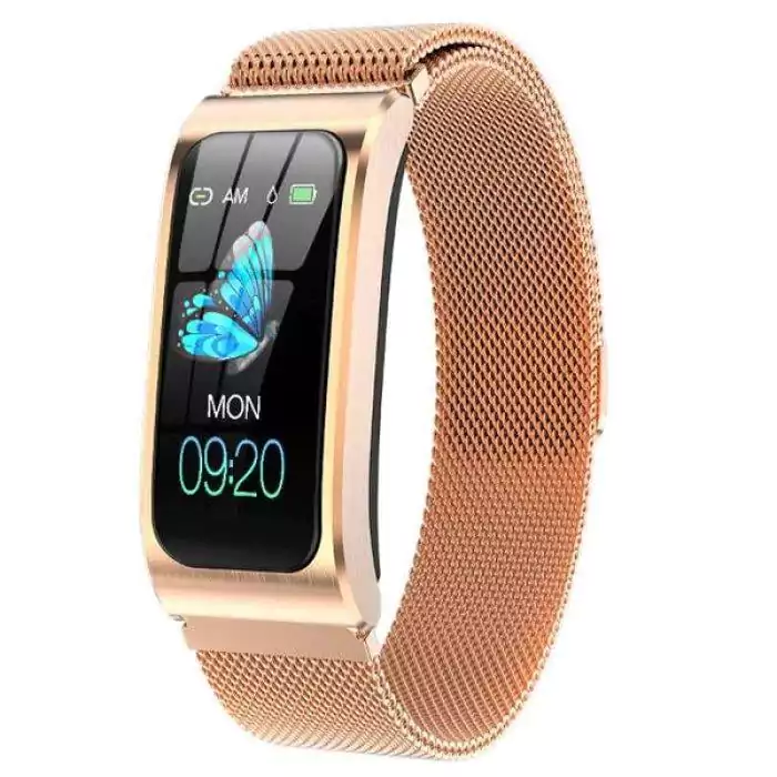 image of golden smart bracelet